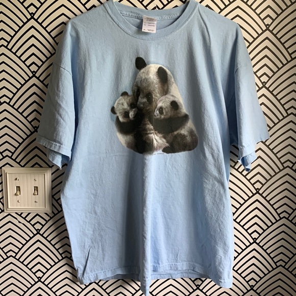 Panda bear graphic T-shirt wildlife animals XL - Picture 2 of 4